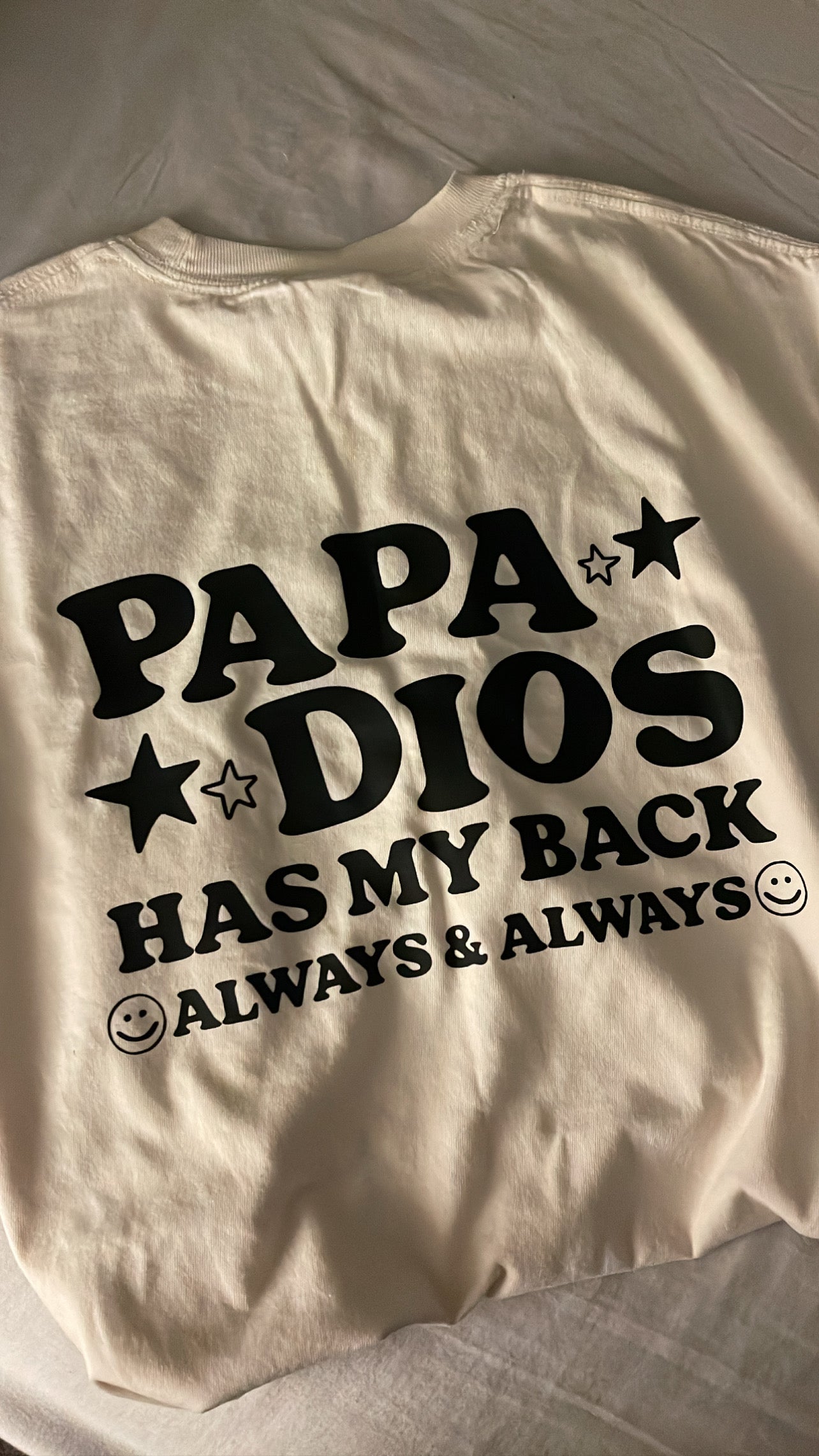 Papa Dios Has My Back Tee